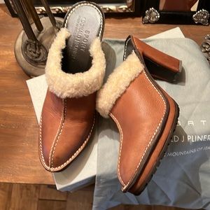 Donald Pliner Sport BHappy Shearling Trimmed Mules